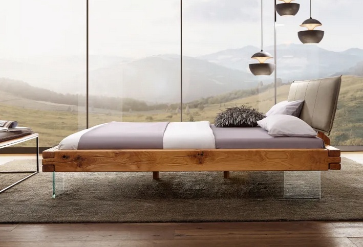 G+K MEBLE - BE-0575 Łóżko 140x200 | Dąb