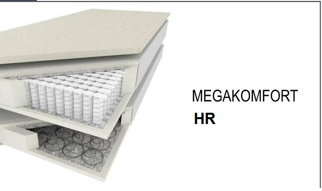 MEBLE BEST - TARRAGONA Łóżko kontynentalne Megacomfort HR | z tradycyjnym pojemnikiem na pościel 160x200