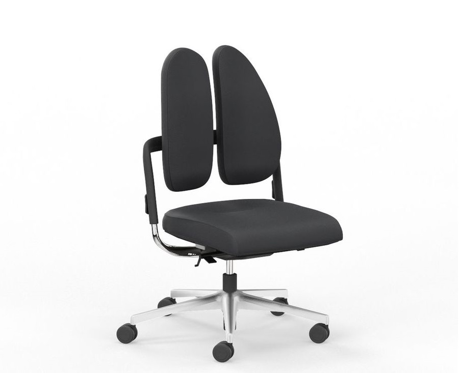 NOWY STYL - XENIUM Fotel Obrotowy SWIVEL CHAIR DUO-BACK BLACK | Oparcie - 2-częściowe