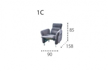 PMW - NITRA 1C Fotel z relaxem