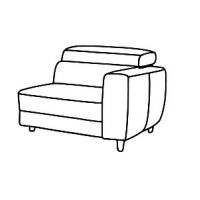 Bydgoskie Meble - BOSTON Segm.1,5 P Prawy