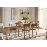 KATMANDU MEBLE - ORBETELLO Stół okrągły rozkładany 110-160 | Dąb | KULSR110