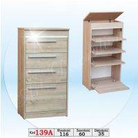 Art. Decoration - 139A Szafka na buty z wstawką aluminiową