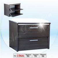 Art. Decoration - 156A Szafka na buty z wstawką aluminiową