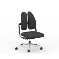 NOWY STYL - XENIUM Fotel Obrotowy SWIVEL CHAIR DUO-BACK BLACK | Oparcie - 2-częściowe