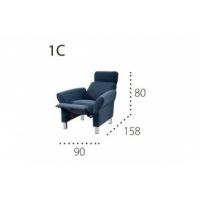 PMW - PLATO 1C Fotel z relaxem