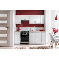 LAYMAN - KUCHNIA EKONOMICZNA ECOmodel ZESTAW KUCHENNY 2,1 m szafki w połysku