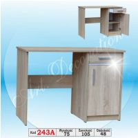 Art. Decoration - 243A Biurko z wstawką aluminiową