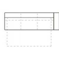 Bydgoskie Meble - SALMO Segm. 3F prawy Segment prawy z funkcją spania z bokiem