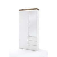 MC AKCENT - ROMINA Szafa garderobiana 52731MW | lity dąb sękaty ze spękaniami