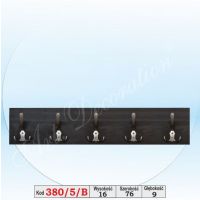 Art. Decoration - 380/5/B Wieszak z wstawką aluminiową