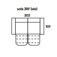 Bydgoskie Meble - LEGATO Sofa | 3RF ele | Z podwójnym elektrycznym relaksem