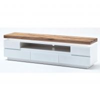 MC AKCENT - ROMINA RTV Szafka 48992MW | lity dąb sękaty ze spękaniami