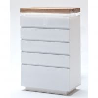 MC AKCENT - ROMINA Komoda 48997MW | lity dąb sękaty ze spękaniami