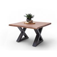 MC AKCENT - CARTAGENA Stolik 75x75x45 | Noga krzyżak antracyt mat | Akacja orzech | 58026XAW