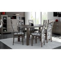 MOSKAŁA MEBLE - Stół 608 rozkładany | ozdobna wstawka z aluminium