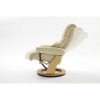 MC AKCENT - CALGARY Fotel Relax | Krem | Stelaż Naturalny | 64023CN5