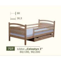 PANKAU - Łóżko parterowe Celestyn I bez materaca piankowego (spanie 90/200)