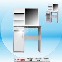 Art. Decoration - 740C Toaletka z czarną wstawką w połysku