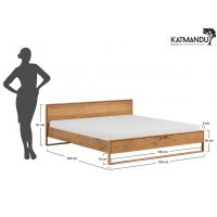 KATMANDU MEBLE - ADRIA Łóżko 180x200 | Dąb olejowany | PRHADRIA180x200DO