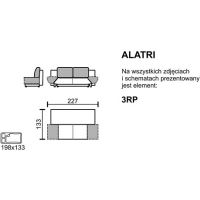 Meblomak - ALATRI Sofa 3RP 3-osobowa rozkładana z pojemnikiem