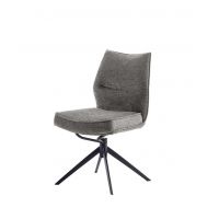 MC AKCENT - ASSENTO A Krzesło | Tkanina antracyt | Stelaż lakier czarny mat | Obrót siedziska | ASAS62AN | ASGE14SM