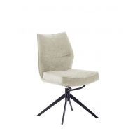 MC AKCENT - ASSENTO A Krzesło | Tkanina krem | Stelaż lakier czarny mat | Obrót siedziska | ASAS62CR | ASGE14SM