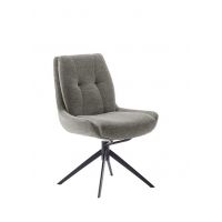 MC AKCENT - ASSENTO C Krzesło | Tkanian cappuccino | Stelaż lakier czarny mat | Obrót siedziska | ASCS62CX | ASGE14SM