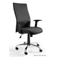 UNIQUE MEBLE - BLACK ON BLACK Fotel Obrotowy W-93A | DOSTĘPNY OD RĘKI