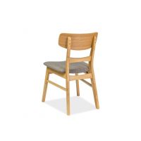 SIGNAL - CD-61 Krzesło | Tkanina | Szary 40 | Dąb