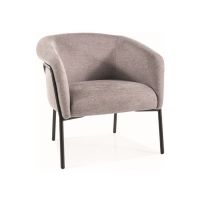 SIGNAL - CLOVER BREGO Fotel | Tkanina Brego Szary 07 | z MR