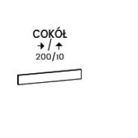 LIVEO - TIFFANY Cokół CU01 | 200 cm