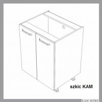 KAM - KAMMONO Szafka D | MN 60-80 | Dolna | 2 drzwi | Front frezowany