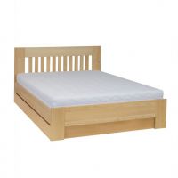 Drewmax - ŁÓŻKO DREWNIANE Bukowe | LK186 BOX | 160x200