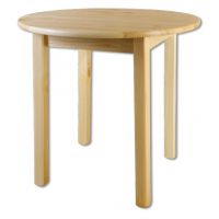 Drewmax - STÓŁ SOSNOWY ST105 | Średnica 100x75