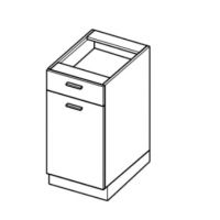 LAYMAN - ELIN Szafka DS5/1 | Dolna 50 | 1 szuflada 1 drzwi (starmotion)