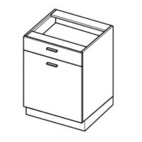 LAYMAN - ELIN Szafka DS6/1 | Dolna 60 | 1 szuflada 1 drzwi (starmotion)