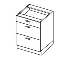LAYMAN - ELIN Szafka DS6/3 | Dolna 60 | 3 szuflady (starmotion)