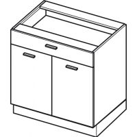 LAYMAN - ITALIA Szafka DS8/1 | Akryl | Szafka dolna 80 | 1 szuflada 2 drzwi