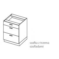 LAYMAN - NAVIA Szafka DS 9/3 kuchenna 90cm dolna z trzema szufladami starmotion