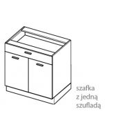 LAYMAN - NAVIA Szafka DS 8/1 kuchenna 80cm dolna z jedną szufladą starmotion