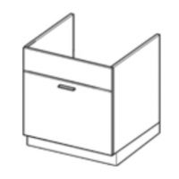 LAYMAN - BLANKA Szafka DZS8 kuchenna 80 cm dolna pod zlew z szufladą (starmotion)