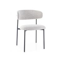 SIGNAL - ELTON Krzesło | Tkanina 231 Beżowy | Stelaż Czarny mat