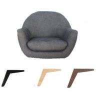 Bydgoskie Meble - EVORA Fotel | Z nóżkami drewnianymi