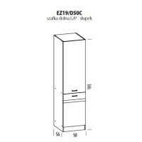 LIVEO - ELIZA Szafka EZ19/D50C | Słupek 50 | 2 Drzwi