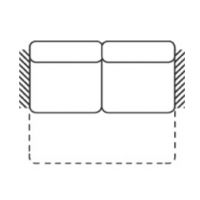 FENIKS MEBLE - EXELLENCE Sofa 2,5S BB | Z szufladą na pościel | Bez boków