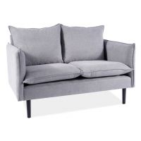SIGNAL - FLORA Velvet Sofa | Tkanina | Szary Bluvel 14 | Nogi wenge | z PL
