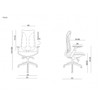 UNIQUE MEBLE - FOCUS Fotel Obrotowy ML013H | Siatka | Tkanina | Szara | Zgodny z Rozporządzeniem z 2023 roku