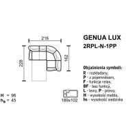 Meblomak - GENUA LUX Narożnik 2RPL-N-1PP lub 1PL-N-2RPP z funkcją spania i pojemnikiem.