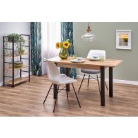 HALMAR - GINO Stół rozkładany dąb wotan | nogi czarne | z PL